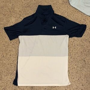 Navy under armor golf polo men’s medium